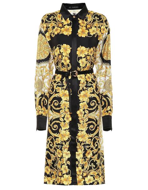 ellen parker gold and black dress with versace print|Versace Gold Black Dress .